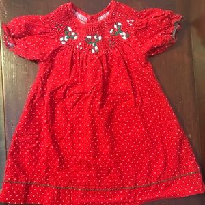 Adorable Smocked 2T Christmas Dress!